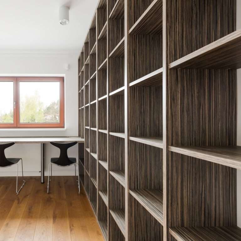 Spacious home office in modern style